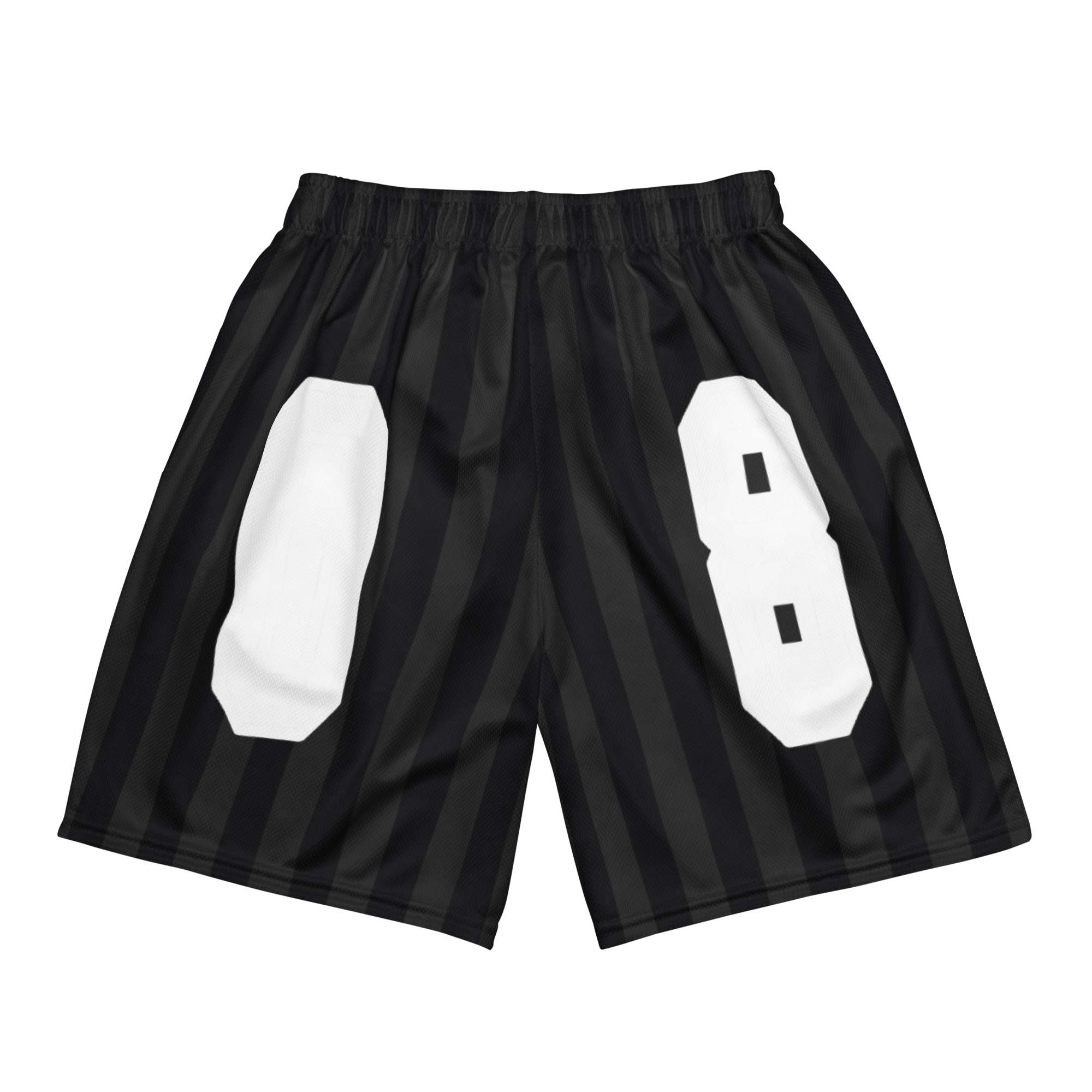 Club Striped Mesh Shorts (Black/Grey)