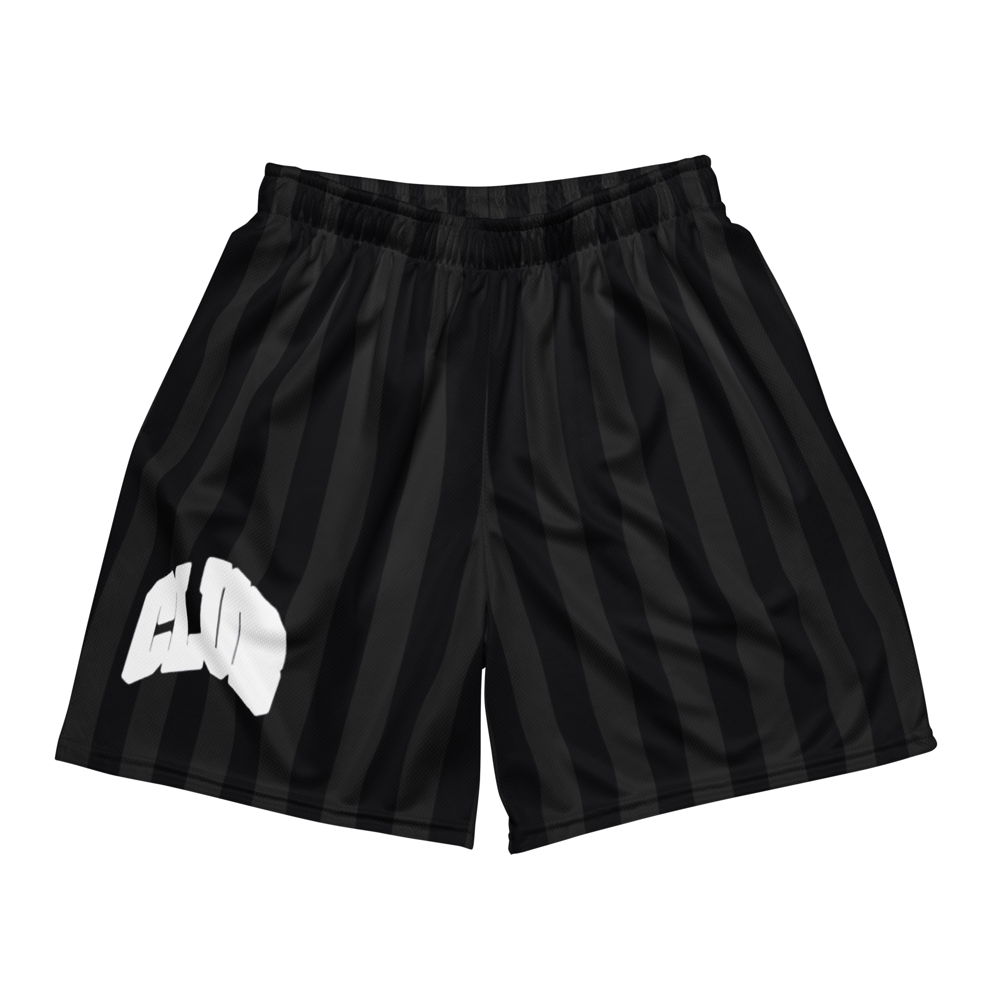 Club Striped Mesh Shorts (Black/Grey)